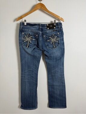 miss me embellished cross pocket bootcut jeans y2k mcbling western